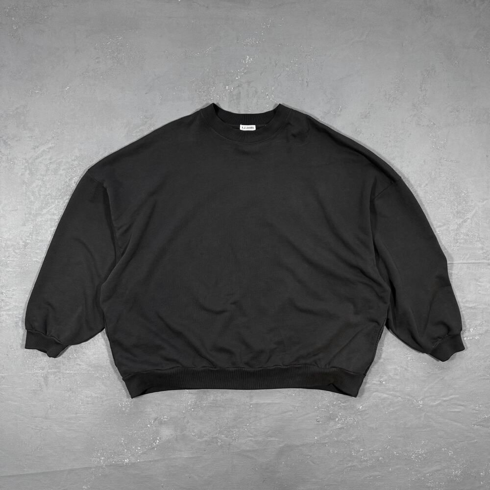 Willy Chavarria Oversized Blank Crewneck Sweatshirt Men's Medium
